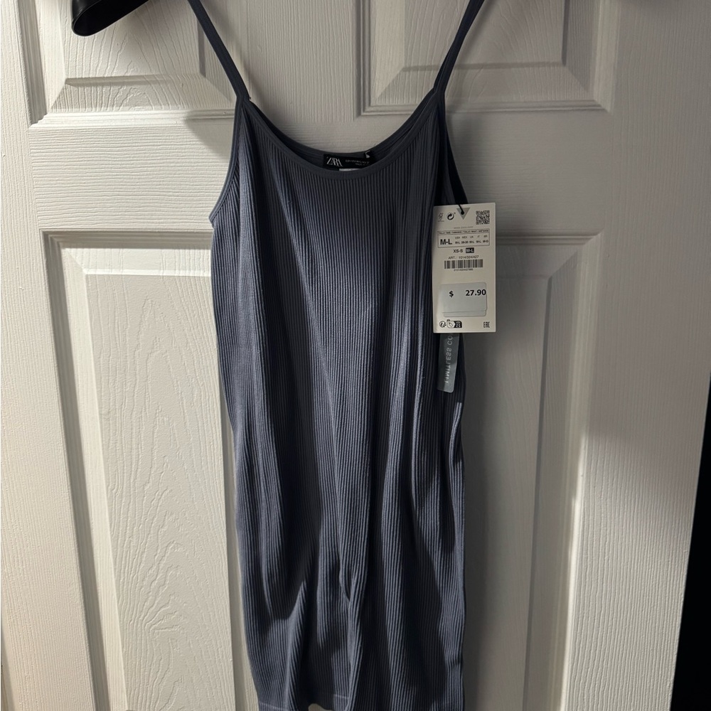 Zara Blue seamless short jumpsuit